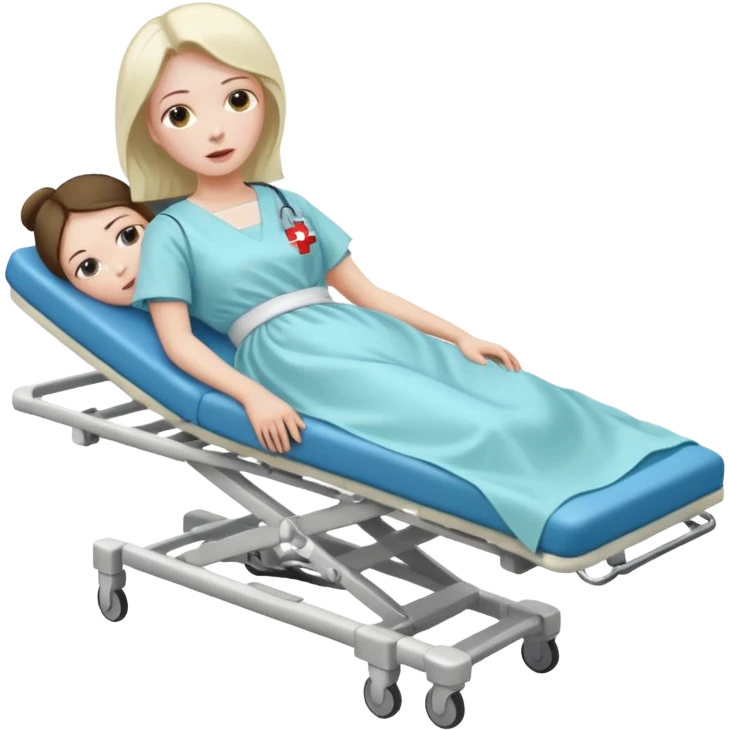 woman on stretcher emoji