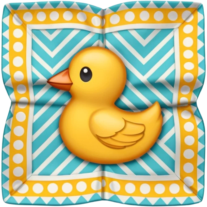 flapped patterned napkin emoji