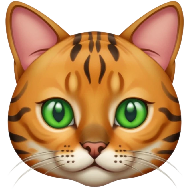 Bengal cat sad emoji