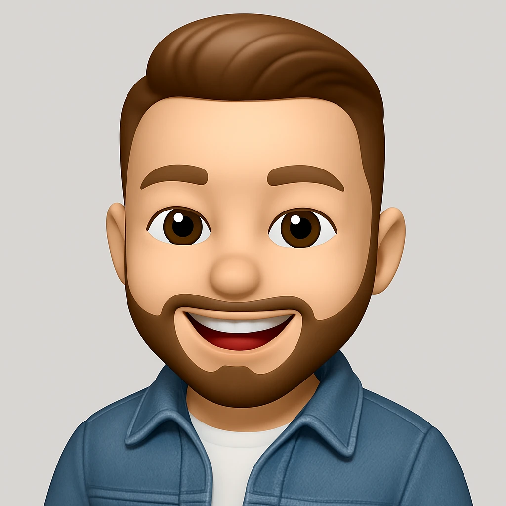 Convert this photo to a 3D emoji in Apple style, capturing the likeness and expression, with a smooth, rounded, and glossy emoji look. Use the general editing style but emulate the Apple 3D emoji style as closely as possible. emoji