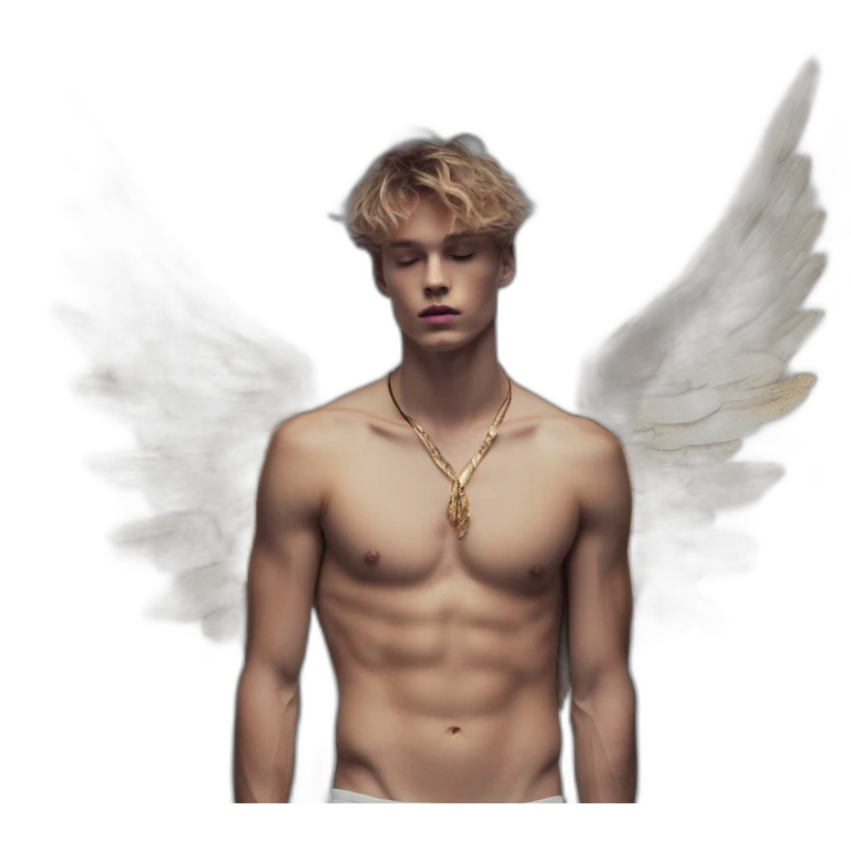 david bellemere, Bare belly, Wings, Choker, Bathed in shadows, FOV 90 degrees, short lighting, L USM, Cold Colors, gilded technique, extremely hyper aesthetic, absurdres emoji