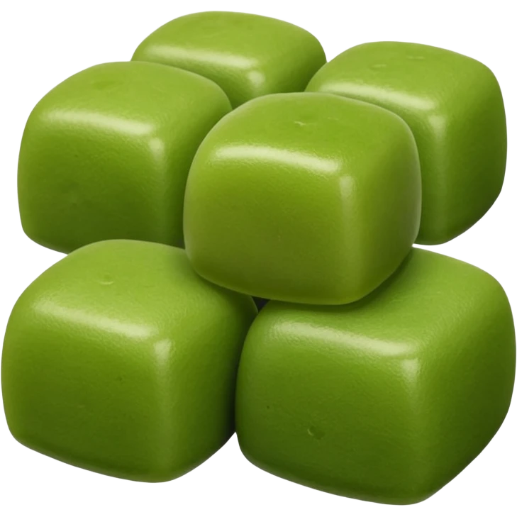 Cute matcha flavored mochi emoji