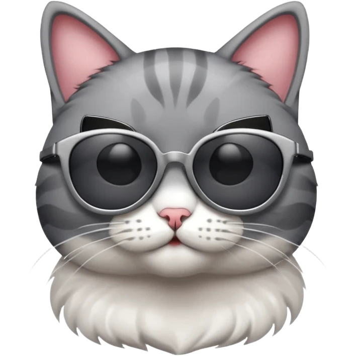 Cat wearing sunglasses emoji