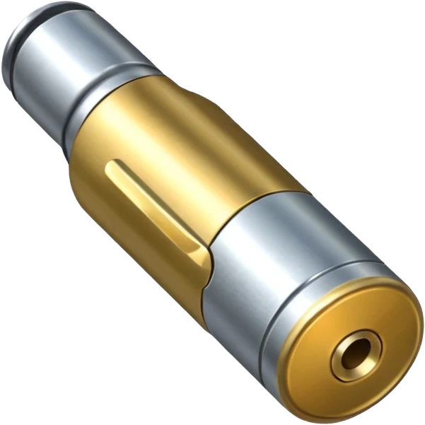 a single gun bullet sligly ratated to the right side emoji