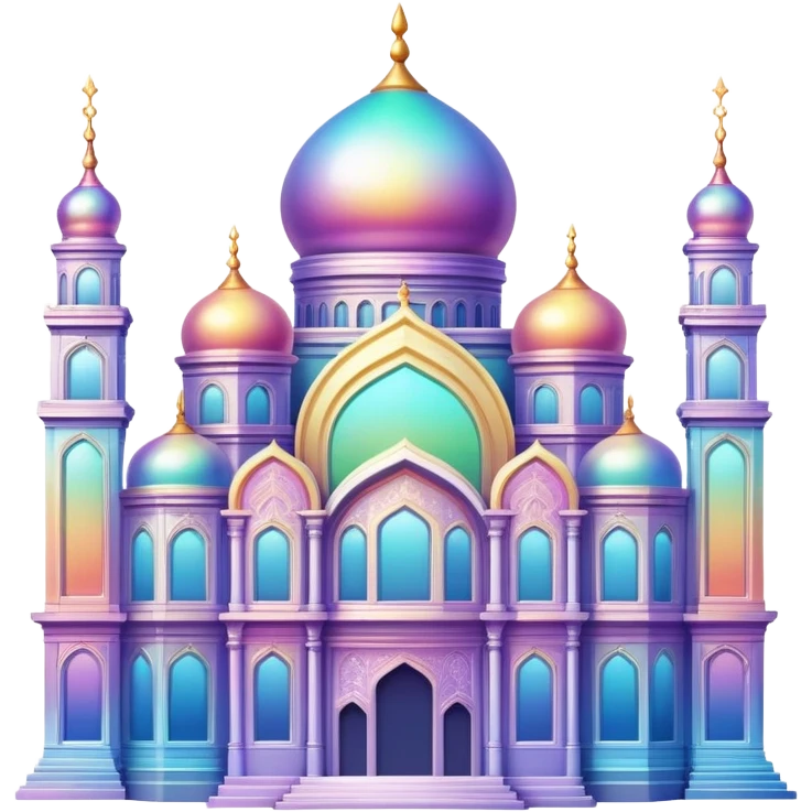 Epic divine legendary complex detailed iridescent gradients aesthetic-scenic building emoji