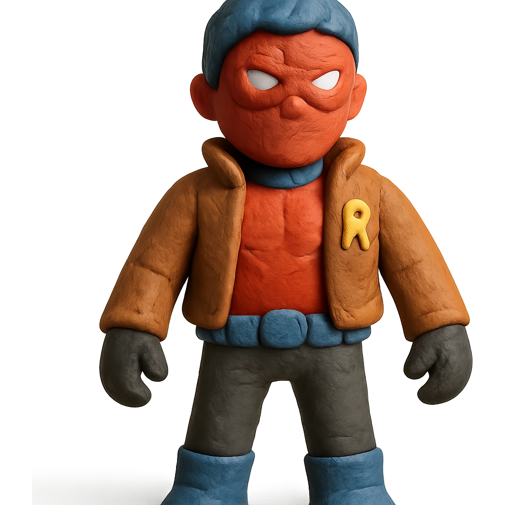 Jason Todd from DC Batman in claymation style emoji