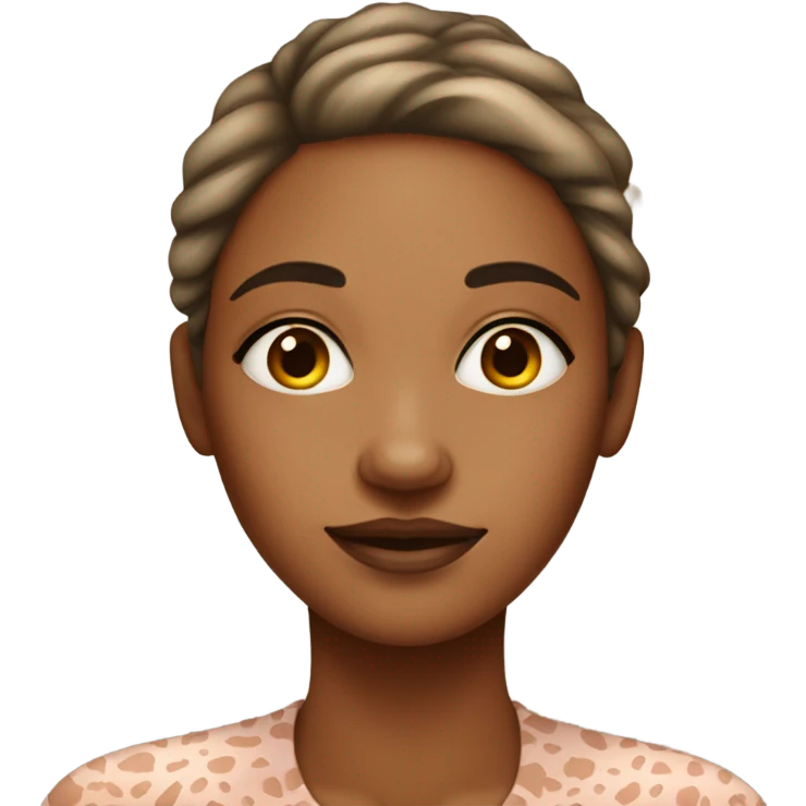 Hyperpigmentation lady emoji