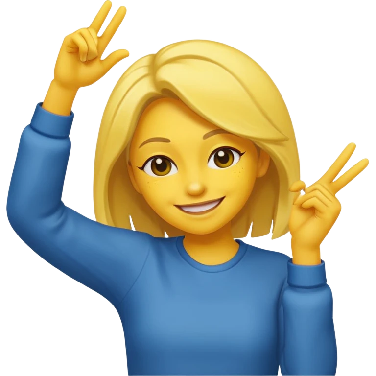 Dabbing women with yellow skin tone emoji