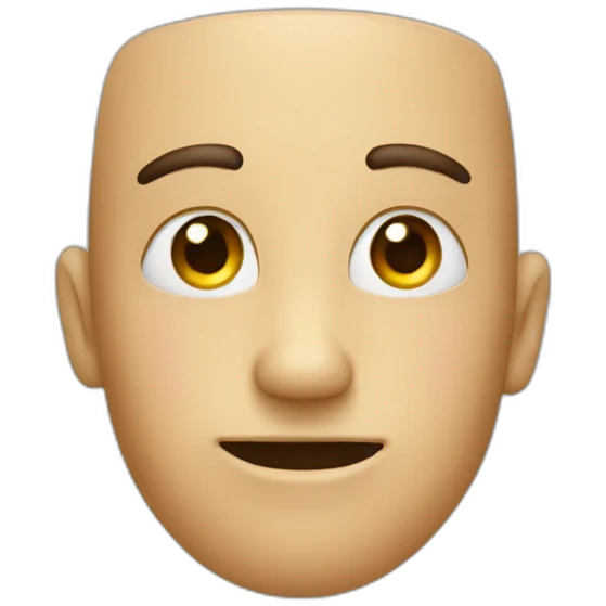 Visage sur un doigt emoji
