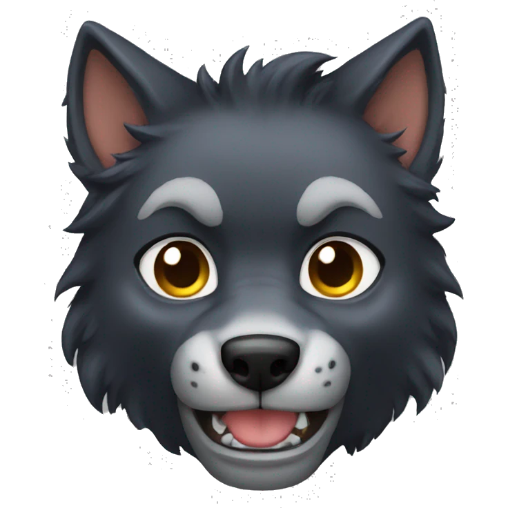 Werewolf cute emoji