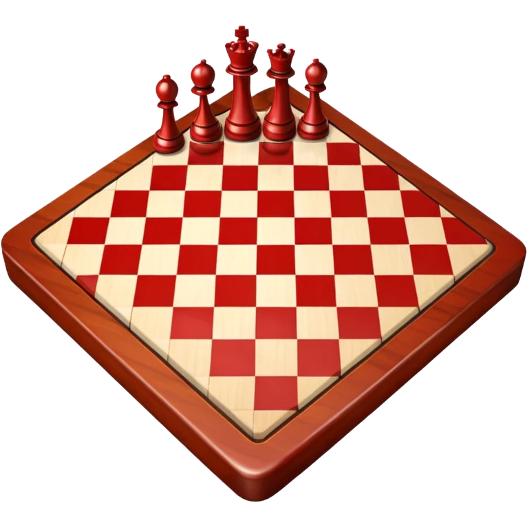 Red chess board emoji