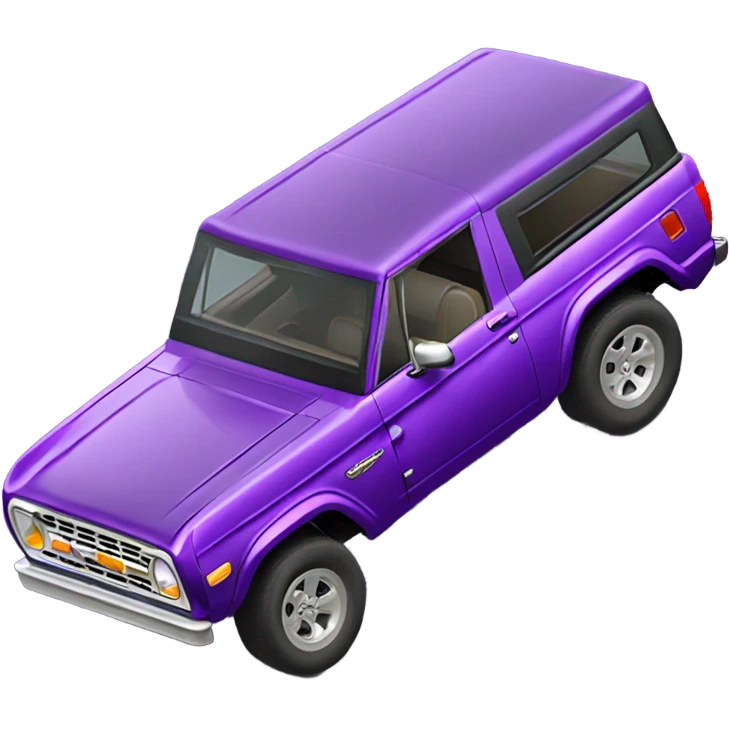 4 door purple Ford Bronco  emoji
