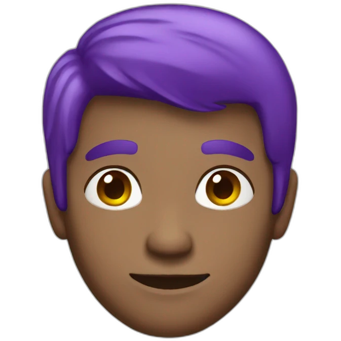 guy with purple hair emoji