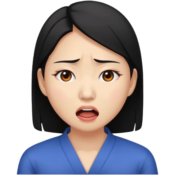 Asian Women in agony emoji