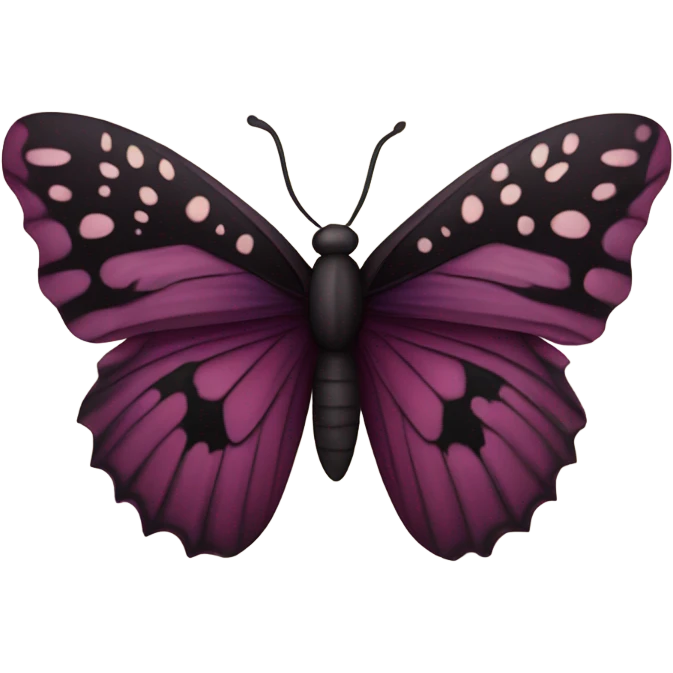 burgundy butterfly emoji