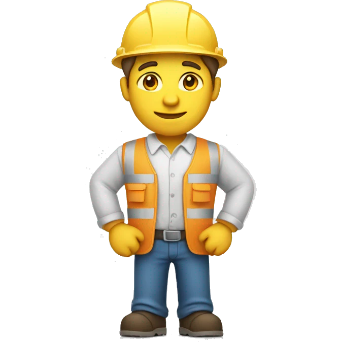 architect in vest holding blueprints emoji