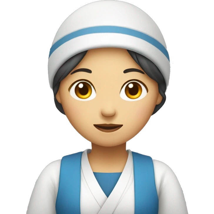 Korean woman holding 4B movement sign emoji