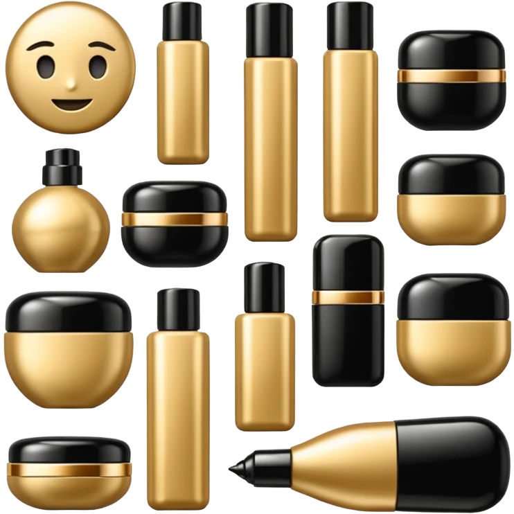 emoji of luxury brand labeled beauty products emoji
