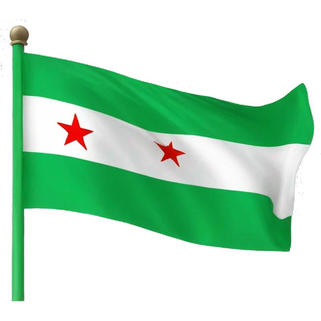 Syria green flag emoji