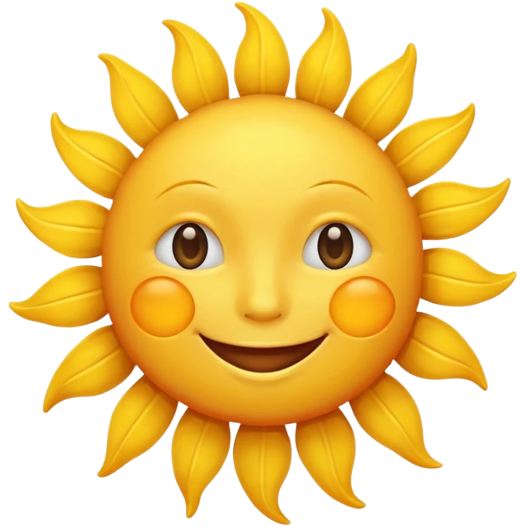 smiling sun emoji emoji