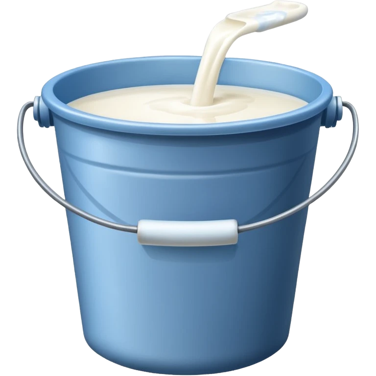 Bucket of milk  emoji