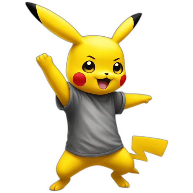 Pikachu dancing emoji