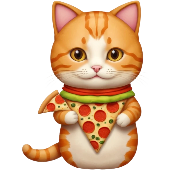 חתול פיצה  emoji