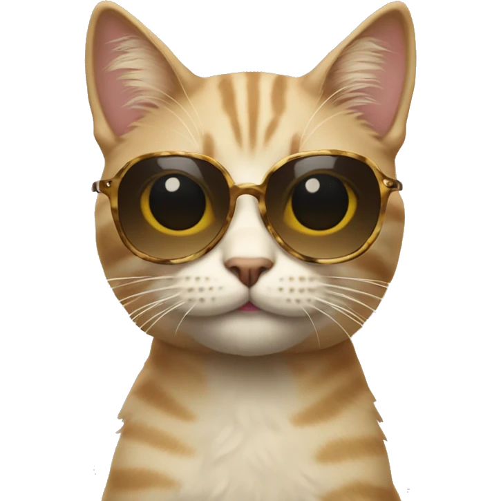 Cat with sunglasses🤗😭 emoji