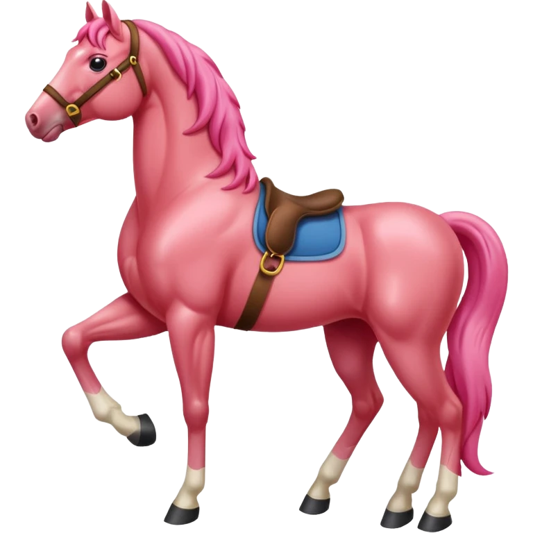 Redpink horse emoji