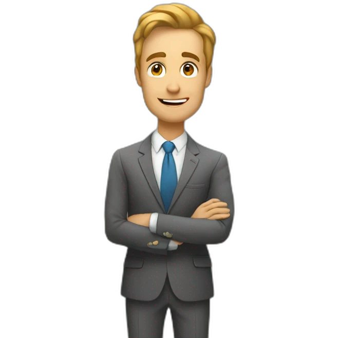 Real estate agent analyzing apartments emoji