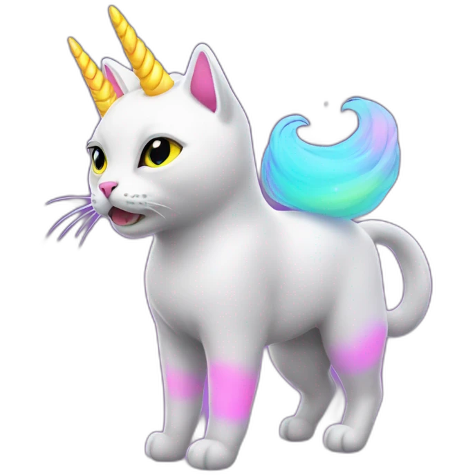 cat unicorn neon astronaut emoji