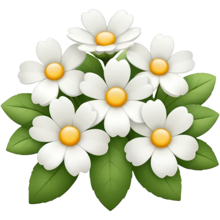 White flowers  emoji