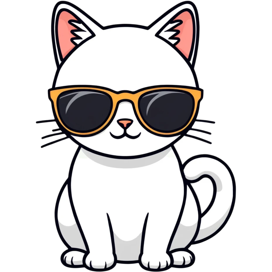 cat wearing sunglasses emoji
