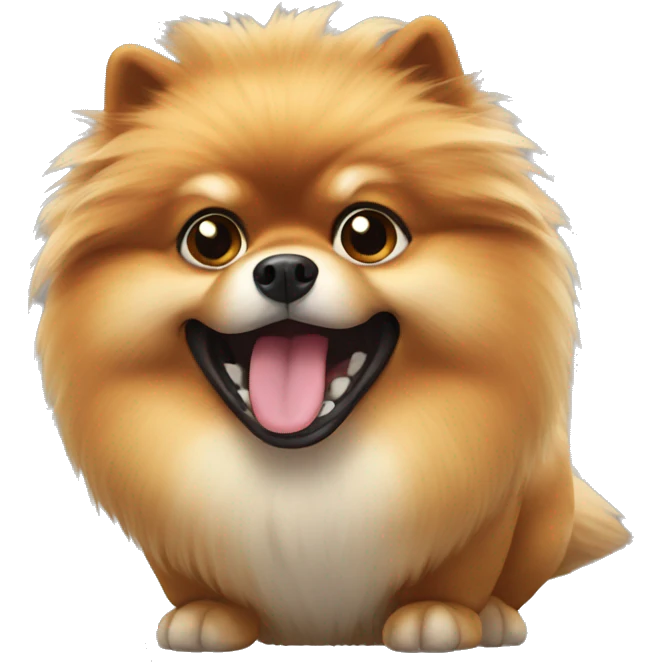 T-Rex Pomeranian emoji