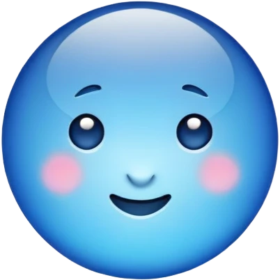 Create a blue tick  emoji