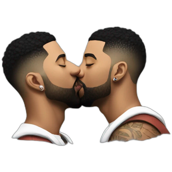 drake kissing 21 savage emoji