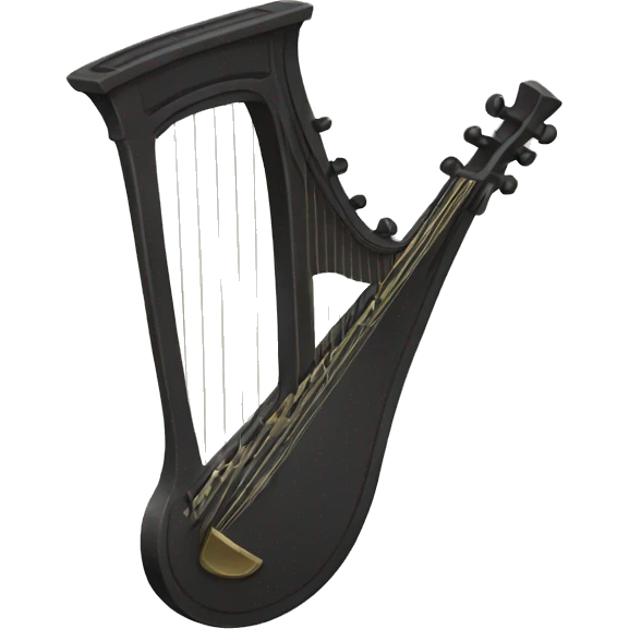 lyre for playing music emoji
