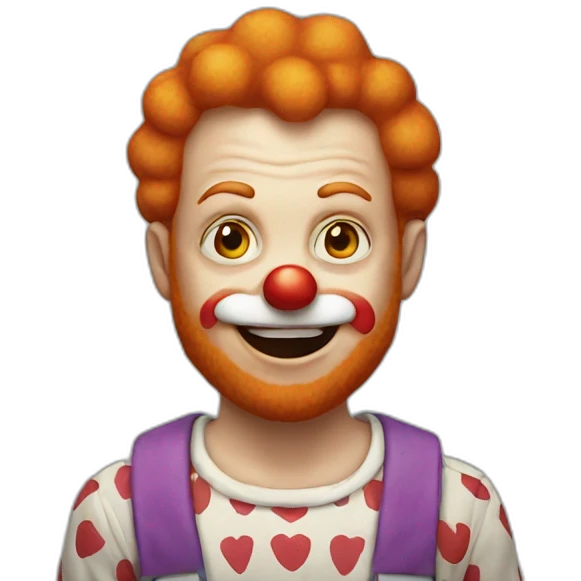 ginger clown emoji