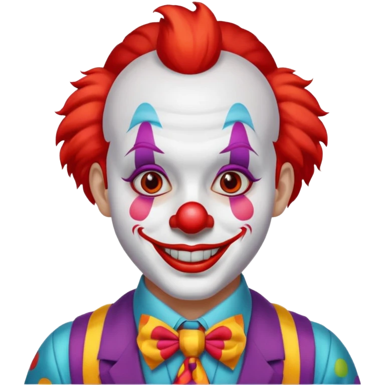clown with tie emoji