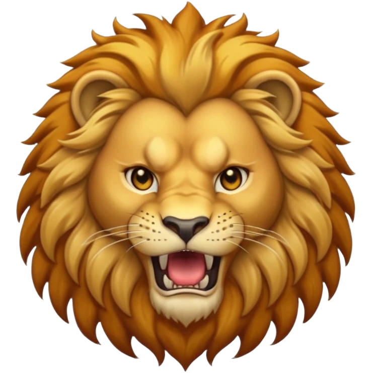 Roaring lion emoji