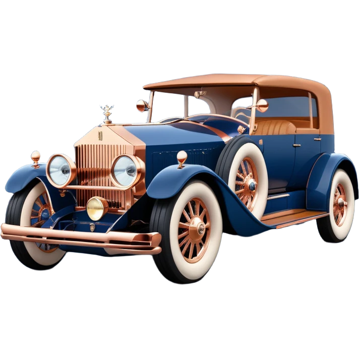 dark blue led lights hot rod nazi 1927 delicately inlaid rose gold and wood accents McDuck’s chauffeur driven Rolls Royce futuristic electric plasma motors and dynamos with wide racing wheels that are strong agility advanced suspension and steering emoji