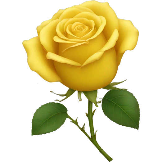 Yellow rose emoji