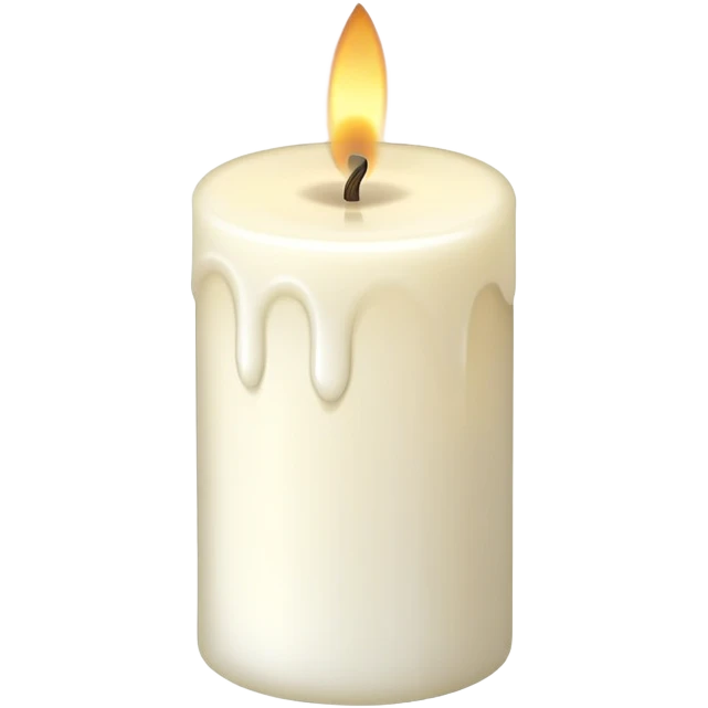 unlit candle with wick emoji