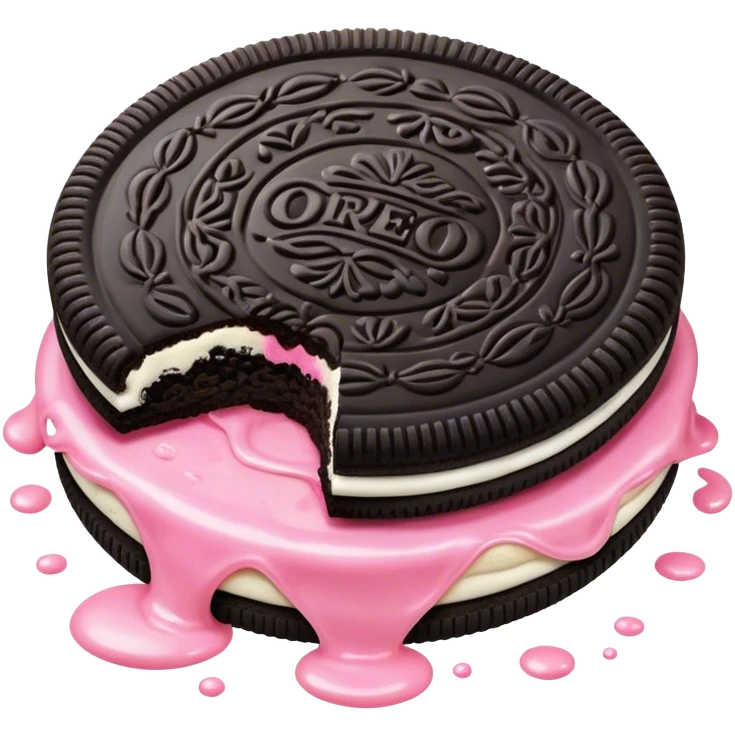Oreo pink  emoji