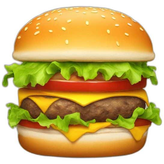 burger with a cap emoji