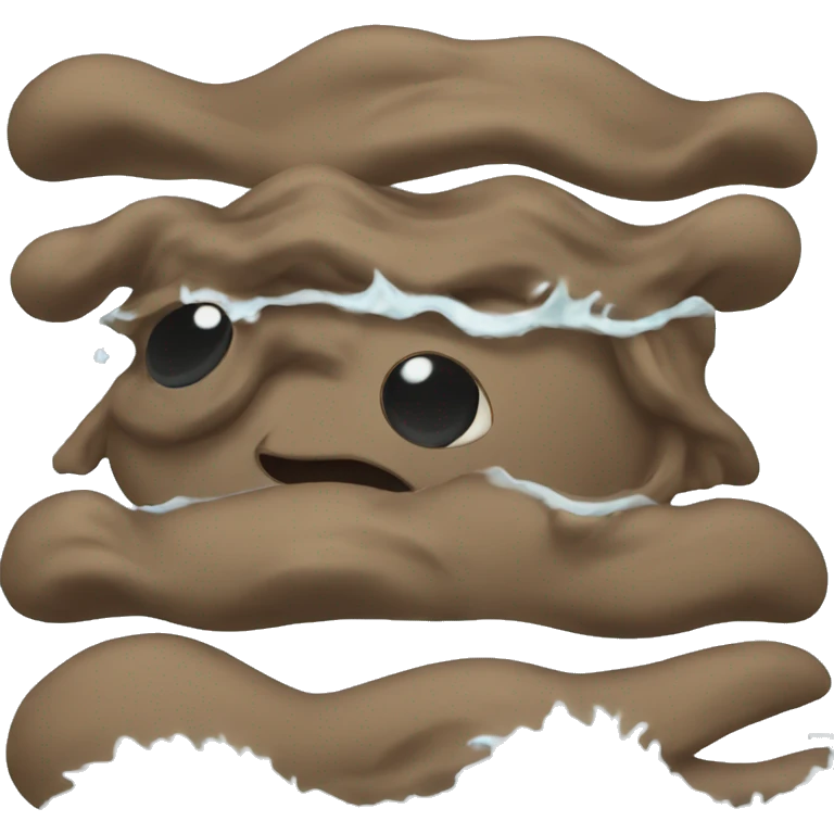 Poo that is surfing emoji