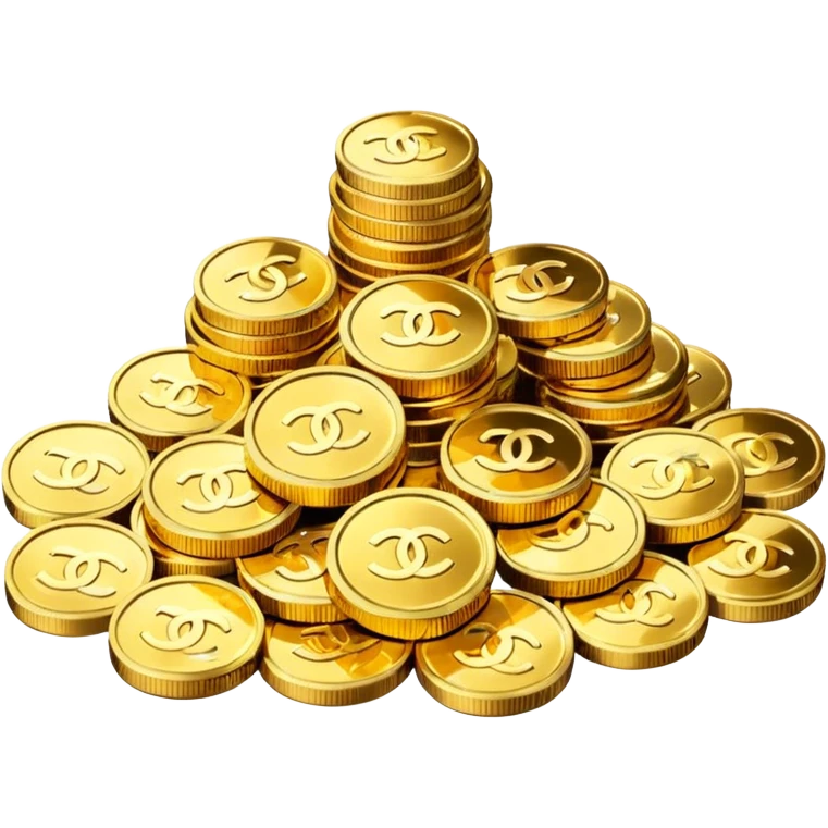 chanel coins pile emoji