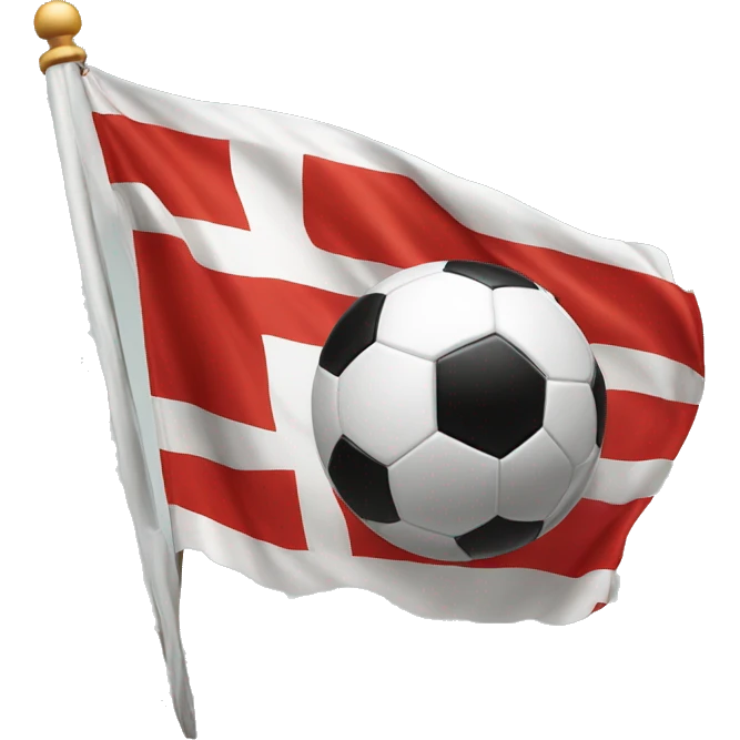 St George’s flag with a soccer ball emoji