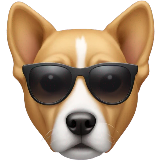 Dog with sunglasses  emoji