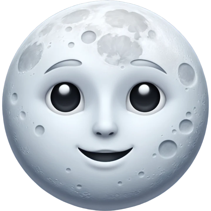 White moon emoji